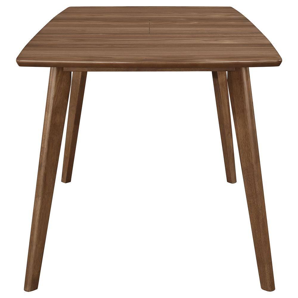 Coaster Furniture Coaster Furniture Alfredo Extension Leaf Dining Table Natural Walnut