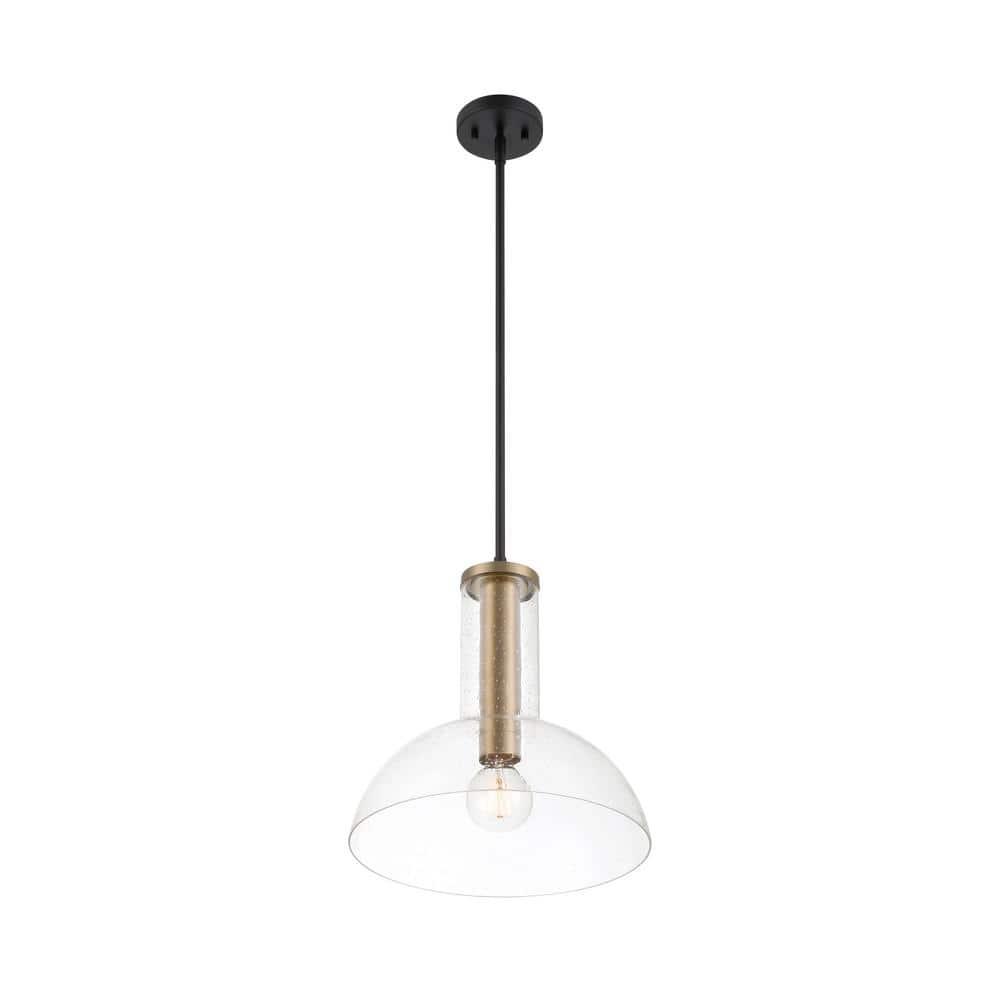 Designers Fountain Nova 14 inch 1-Light Matte Black Modern Pendant Light, D283M-14P-MB