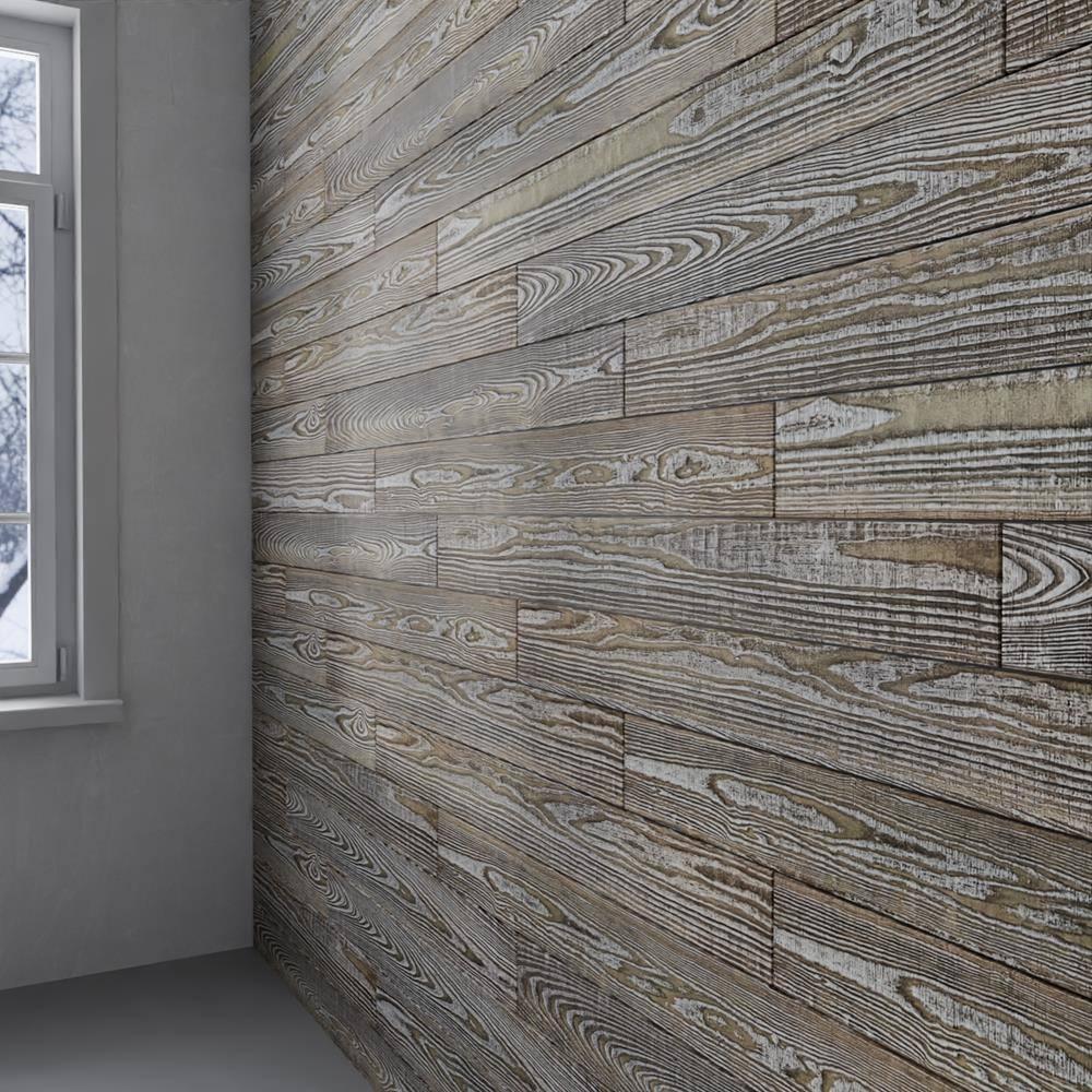 Thermo-Treated 1/4 in. x 5 in. x 4 ft. Barn Wood Wall Planks (10 sq. ft. 6-Pack)