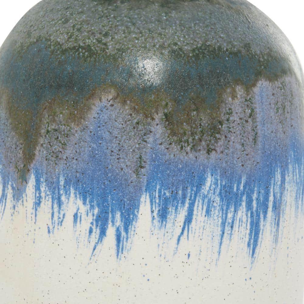 Novogratz White Ceramic Contemporary Vase, 13 X 6 X 6 | Wayfair