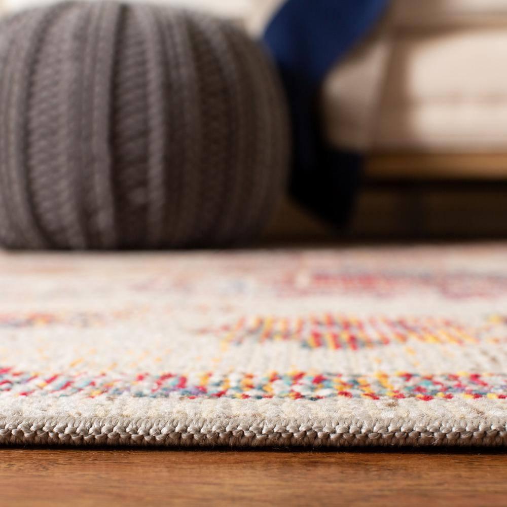 Crystal CRS501 Loomed Indoor Area Rug - Light Blue/Burgundy - 9'x12' - Safavieh