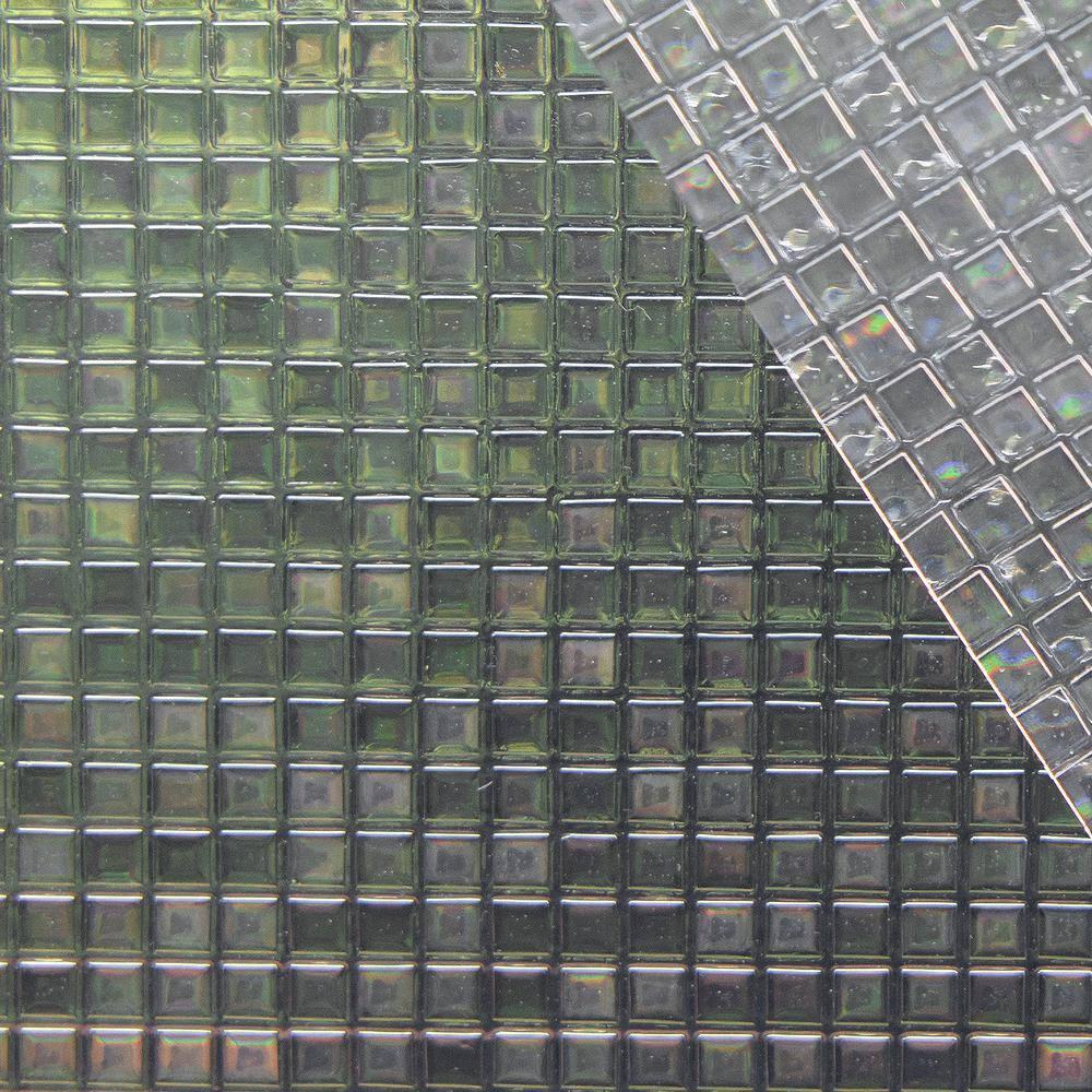 17.5 in. x 78 in. Square Pattern Decorative Window Film
