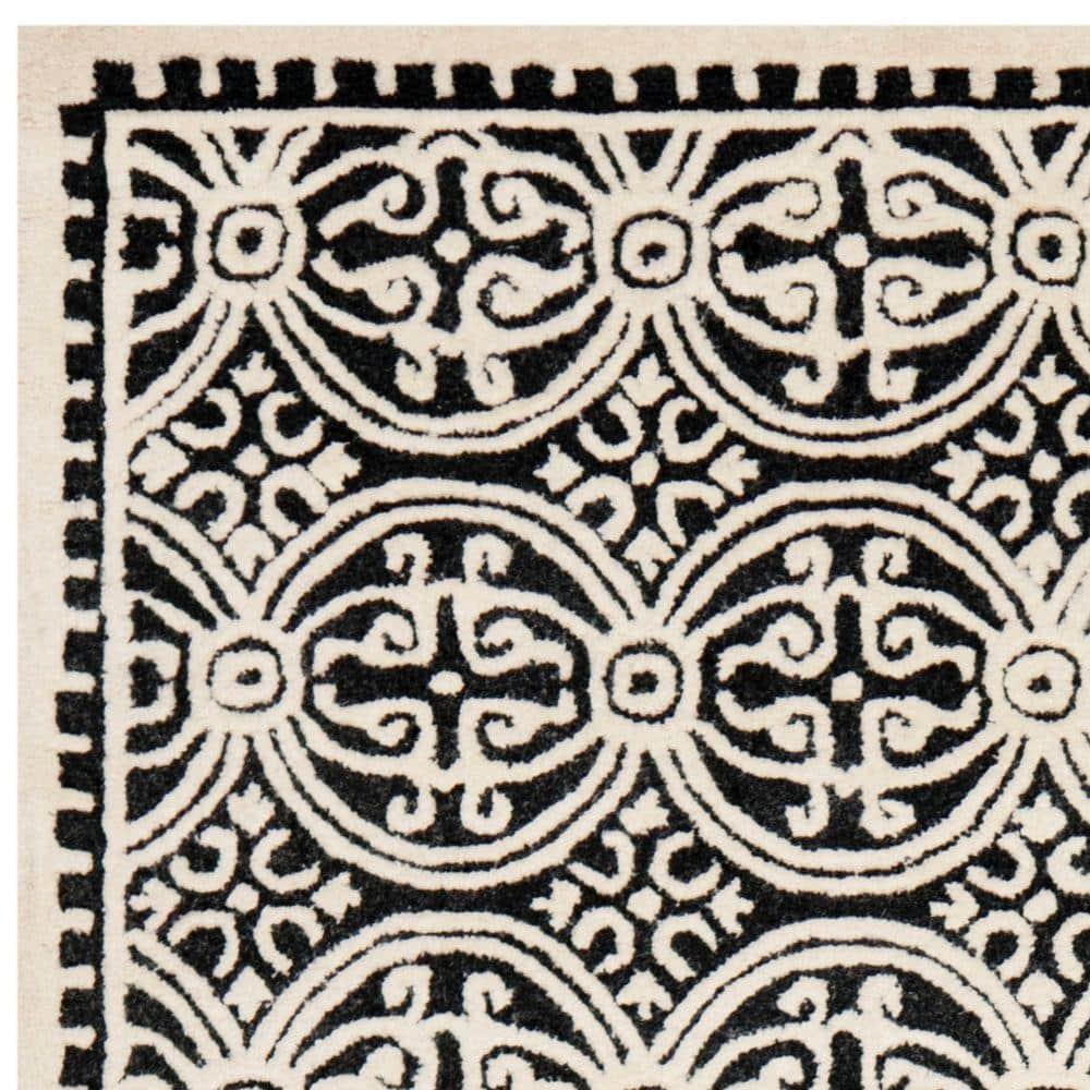 Ivory Elegance Square Hand-Tufted Wool Area Rug - 62"x20"