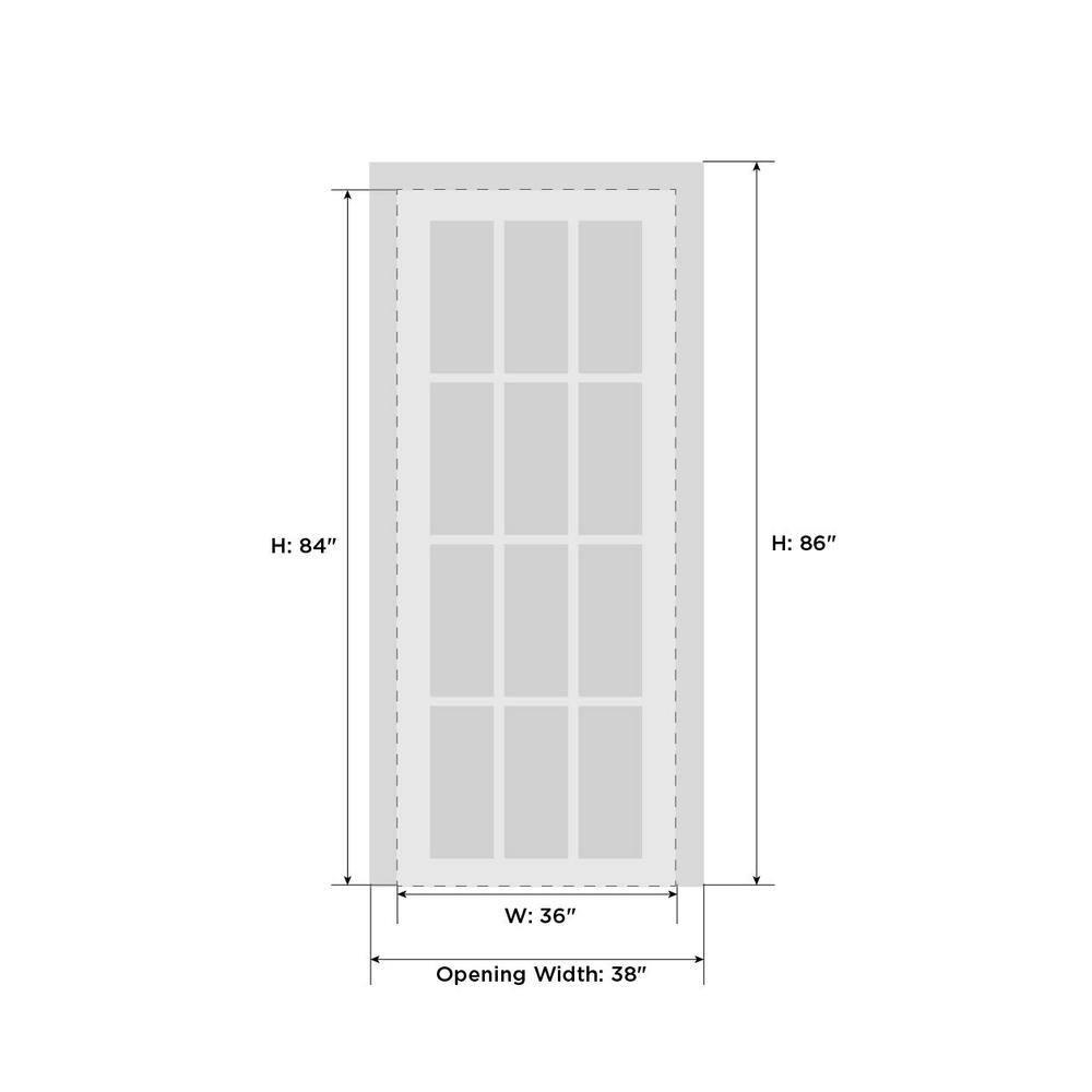 SARTODOORS Lucia Solid Wood Paneled French Doors
