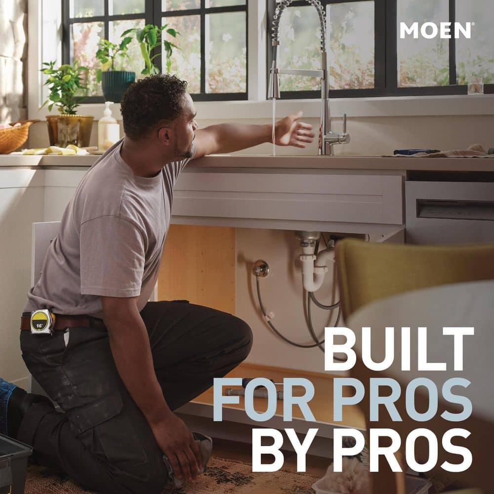 Moen 87557 Brecklyn Single-Handle Pull-Out Sprayer Kitchen Faucet with Power Clean in Chrome