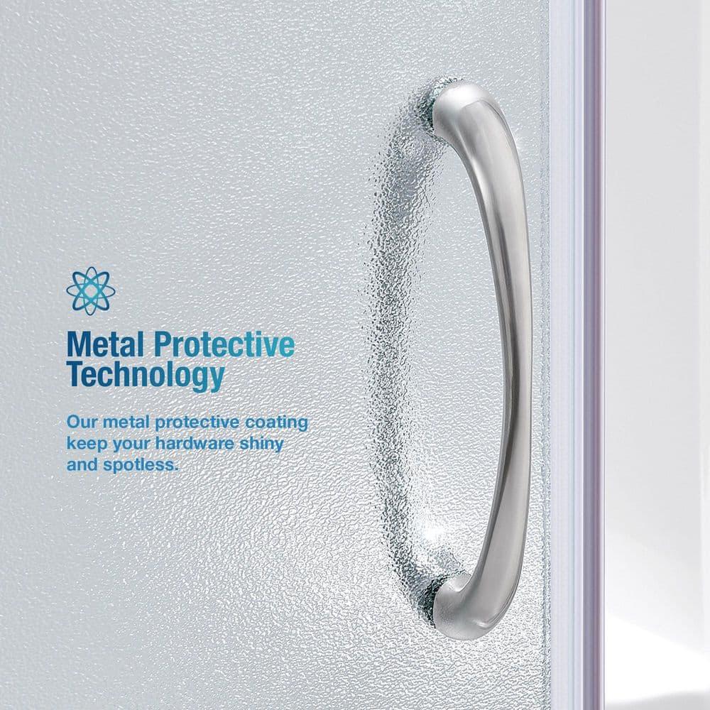 OVE Decors Breeze 33 in. Round Shower Kit w/ Frosted, Base, Wall