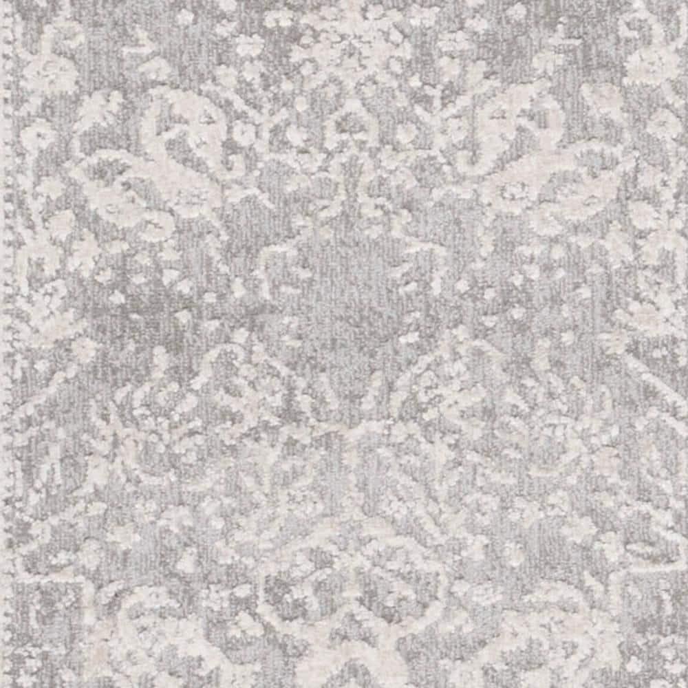 Reflection RFT663 Power Loomed Indoor Runner Rug - 2'3"x6' - Light Grey/Cream - Safavieh