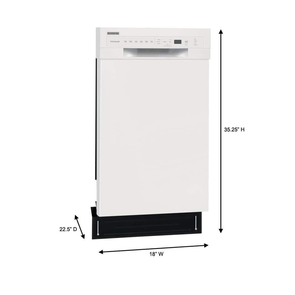 Frigidaire Frigidaire Series 18" 52 dBA Built-in Full Console Dishwasher with Cycle Status Indicators FFBD1831UW
