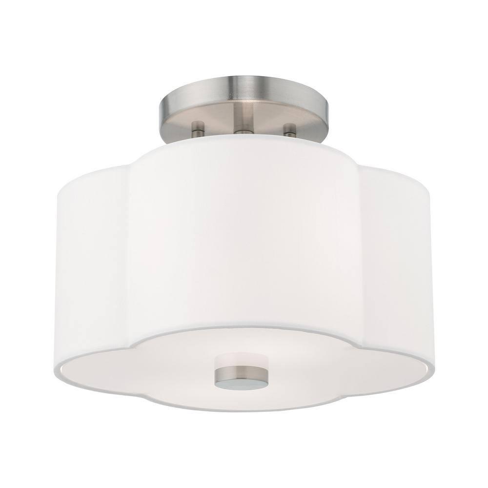 Livex Lighting Chelsea 2 - Light Flush Mount in  Brushed Nickel