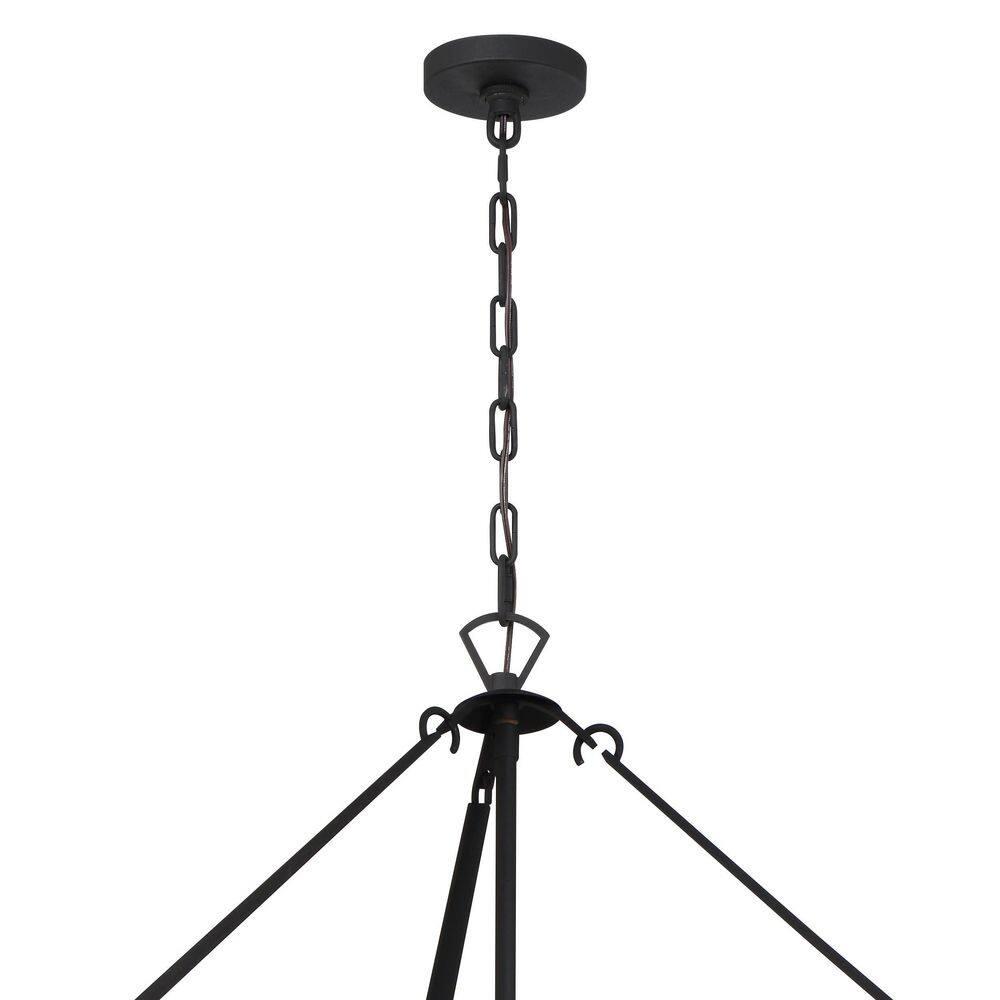 Crystorama Lighting Emory 22 - Light Chandelier in  Black Forged