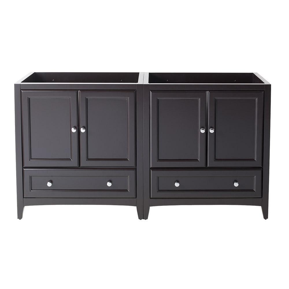 Fresca Oxford 59" Free-Standing Double Sink Bathroom Vanity Base Only