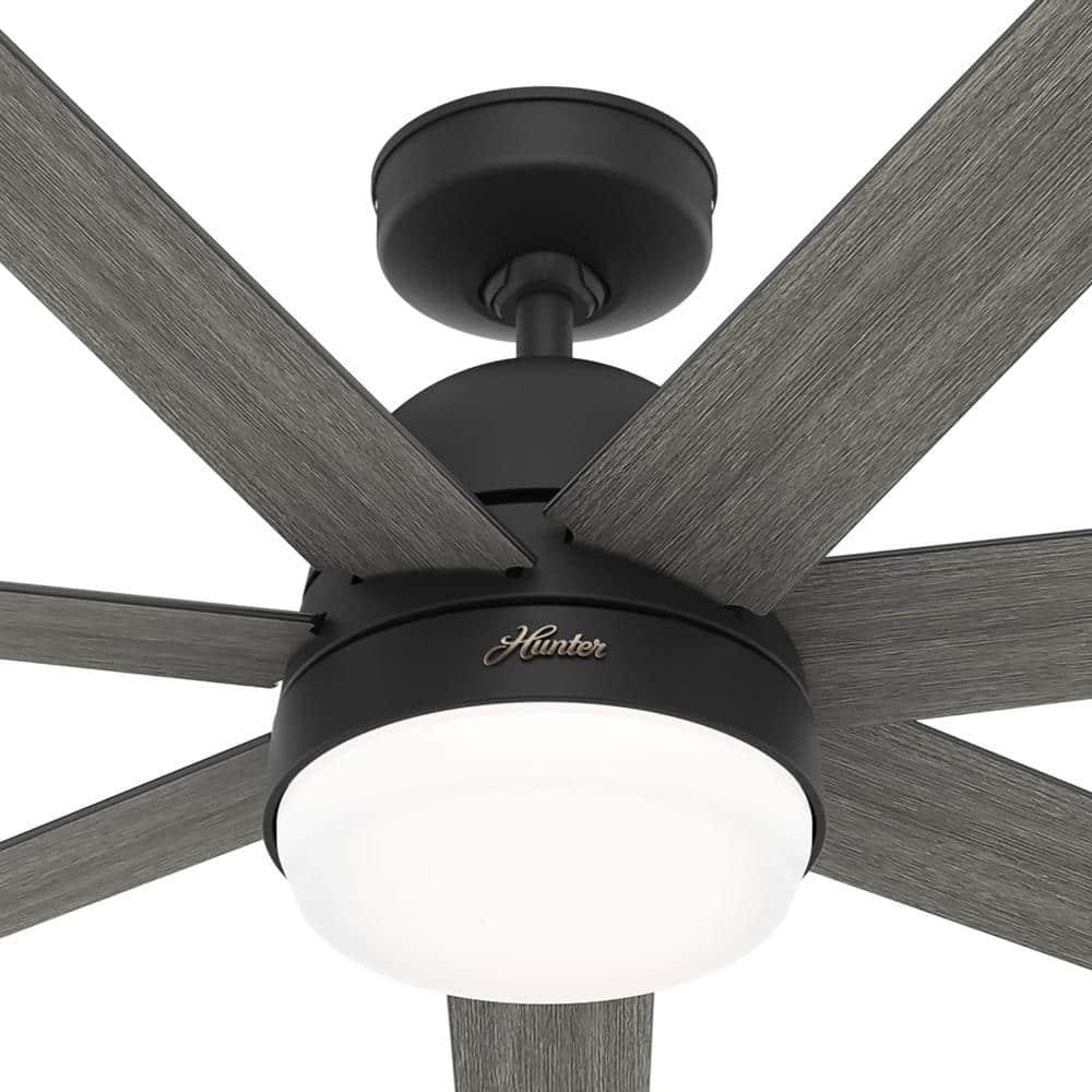 60" Phenomenon 7 - Blade Smart Standard Ceiling Fan with Wall Control and Light Kit Included
