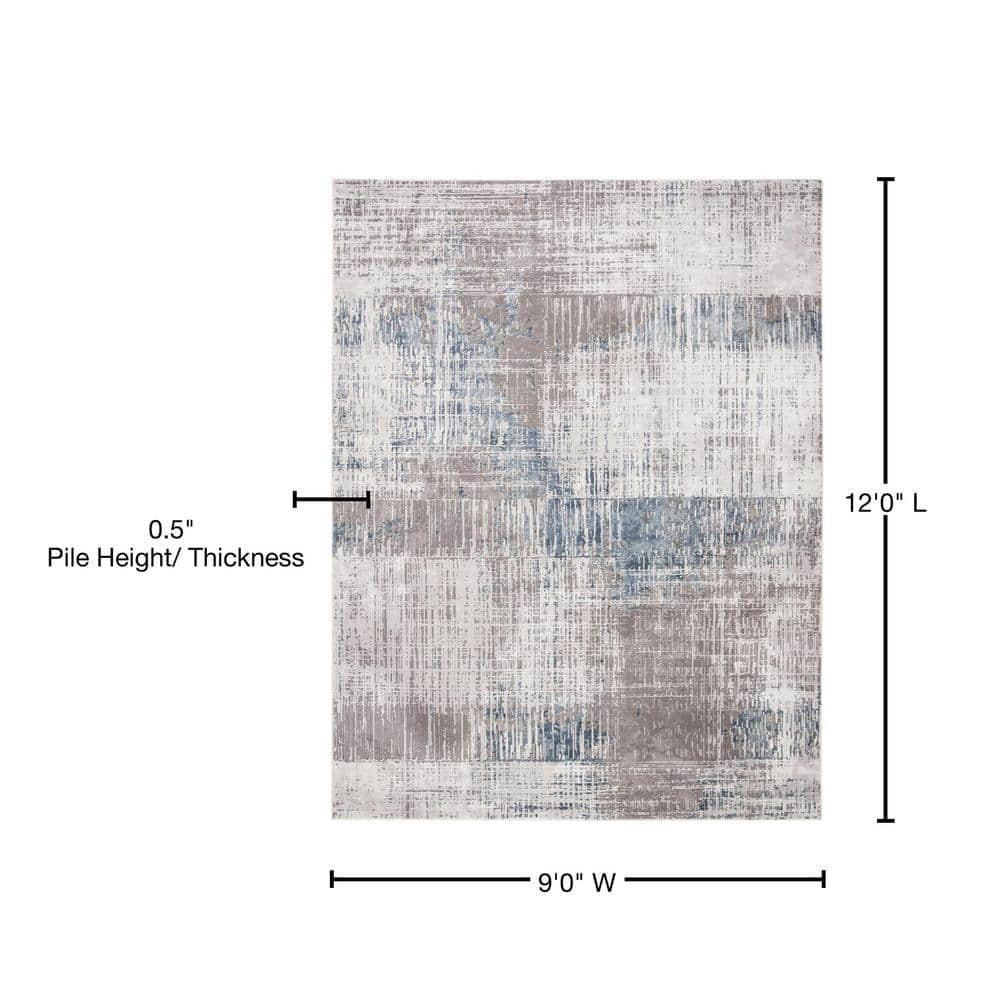 Craft CFT874 Loomed Indoor Area Rug - Grey/Blue - 9'x12' - Safavieh