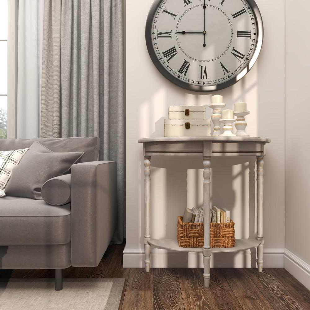 Ophelia & Co. Mcbroom Wood Half Moon 1 Shelf Console Table
