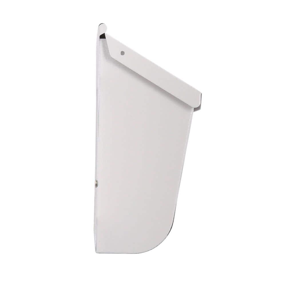 Gibraltar Mailboxes Woodlands Contemporary Galvanized Steel Wall Mount White Mailbox