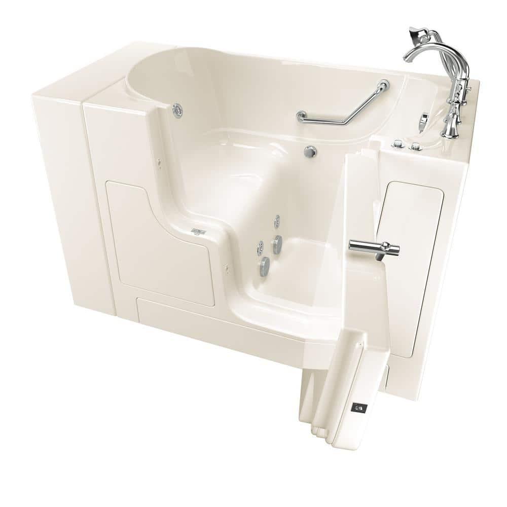 52'' x 30'' Walk-in Whirlpool Fiberglass Bathtub with Faucet