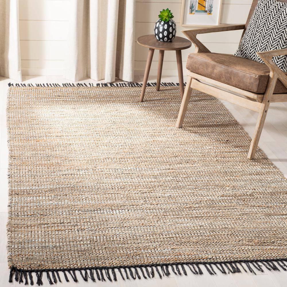 Vintage Leather VTL203 Hand Woven Indoor Area Rug - Beige - 6'x9' - Safavieh