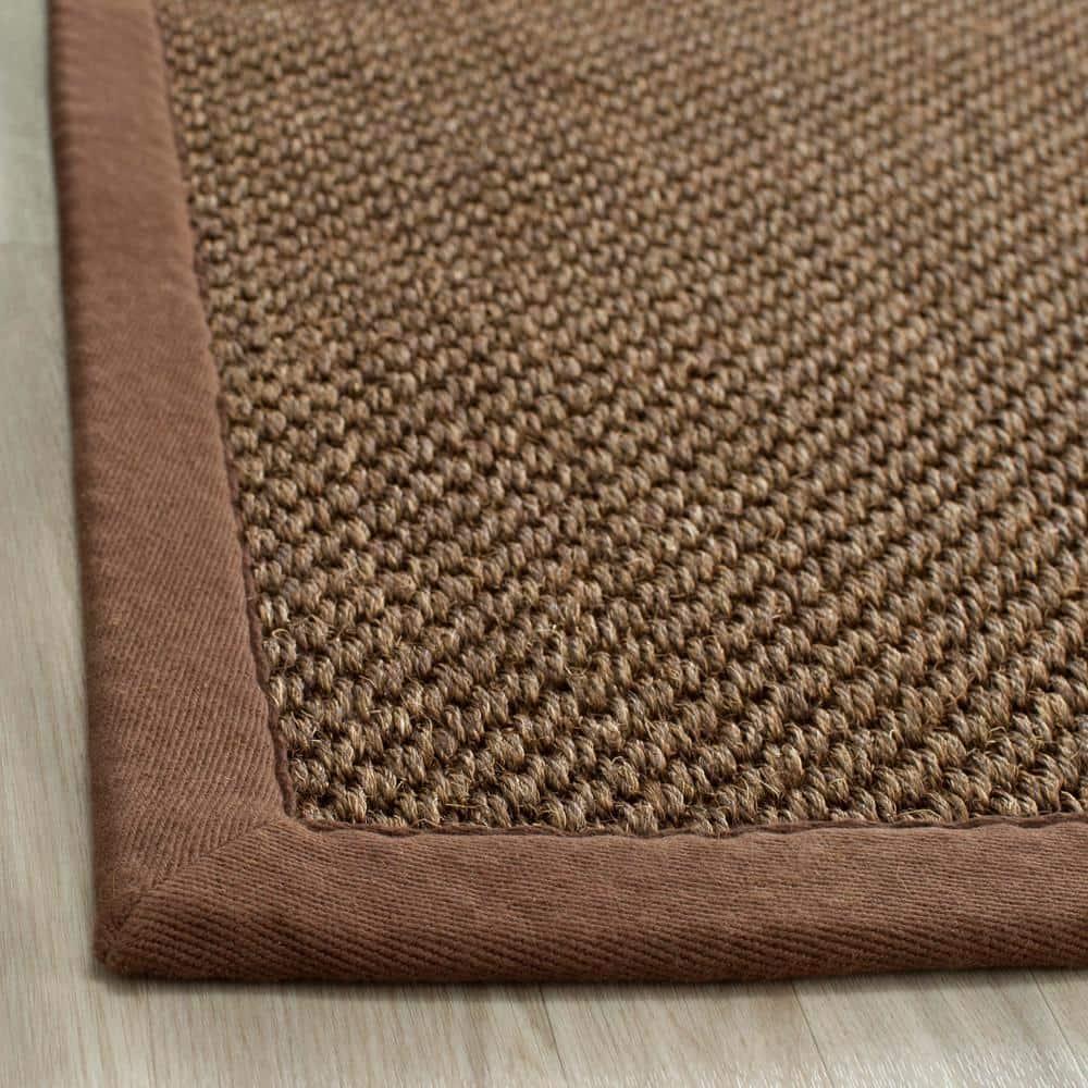 Natural Fiber NF443 Power Loomed Accent Rug - Brown/Brown - 2'x4' - Safavieh.