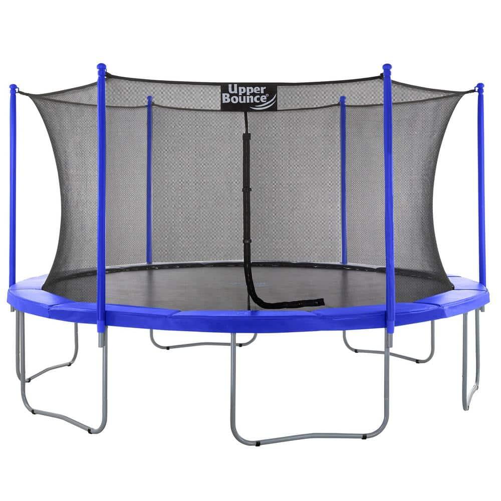 Upper Bounce 15' Round Backyard Trampoline with Safety Enclosure