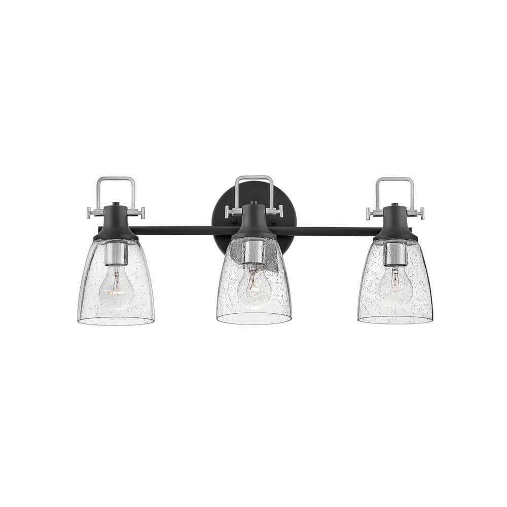 Easton 3-Light Dimmable Black Vanity light