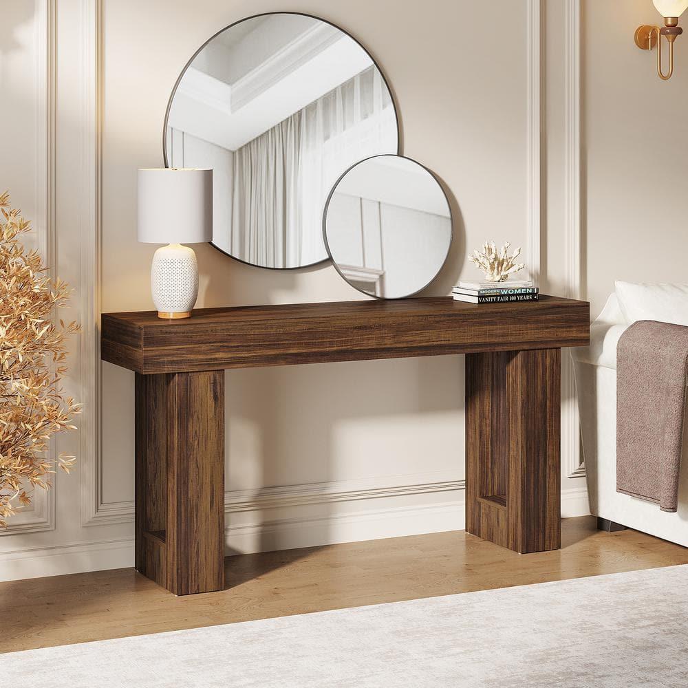 Millwood Pines 63 Inch Long Console Table Farmhouse Sofa Table