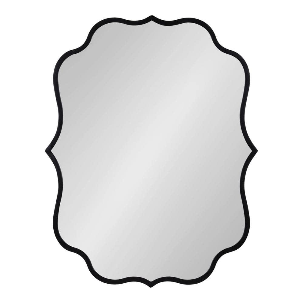 24" x 30" Higby Framed Wall Mirror Black - Kate & Laurel All Things Decor: Modern Style, No Assembly, Includes Mount Hardware