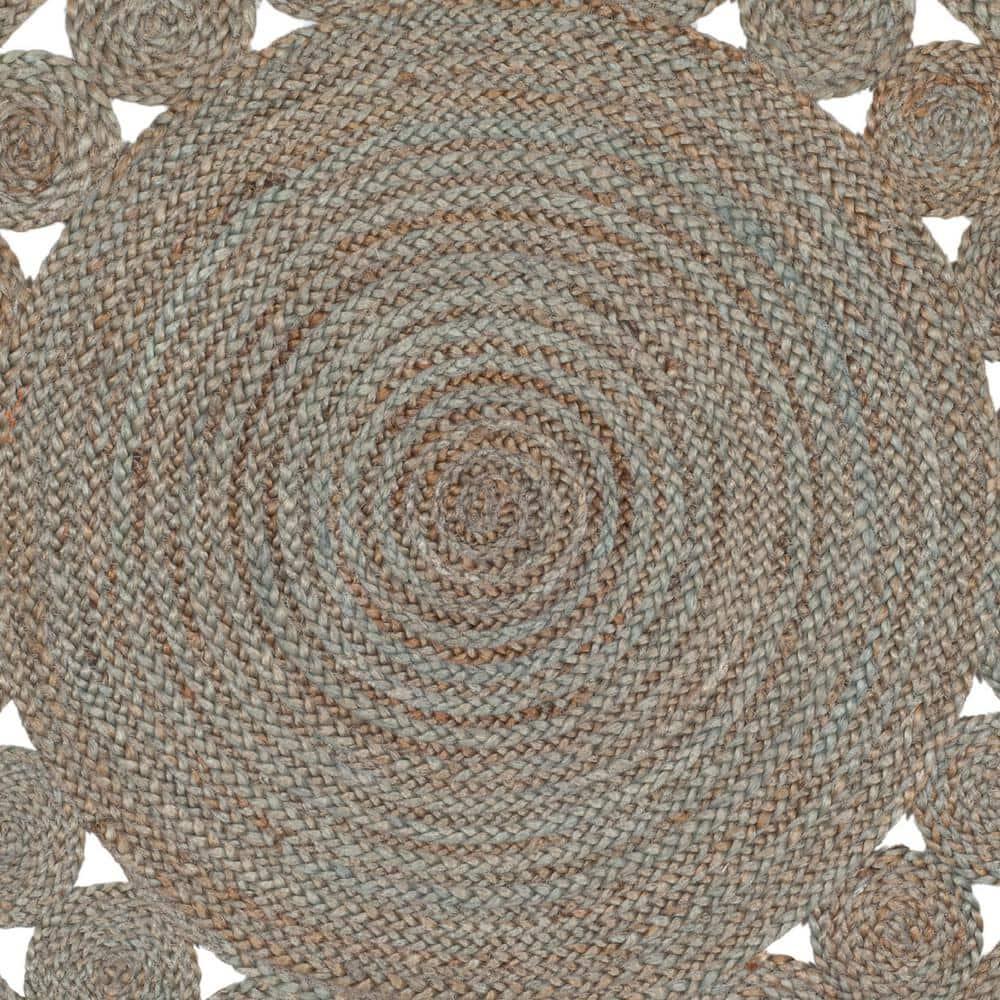 Natural Fiber NF364 Hand Woven Indoor Accent Rug - Grey - 3' Round - Safavieh.