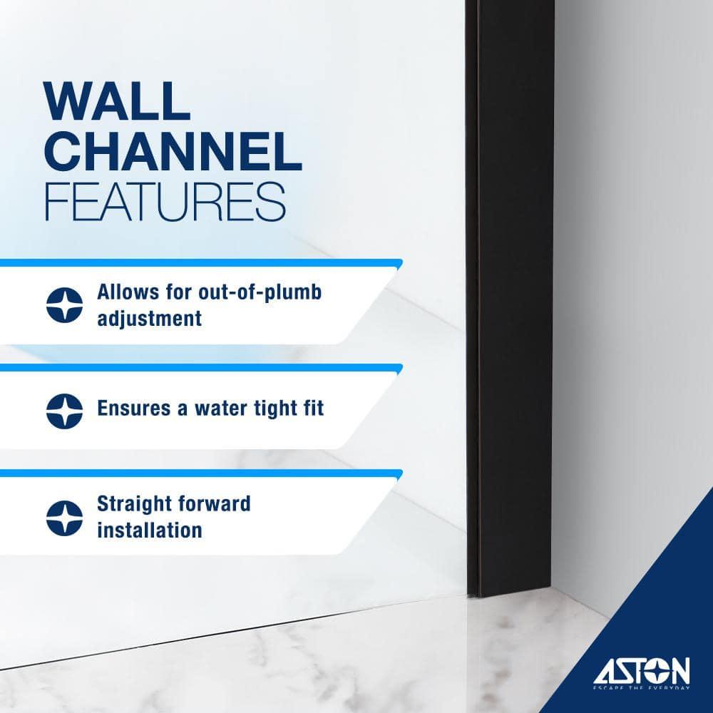 Belmore 36 x 72 Hinged Frameless Shower Door