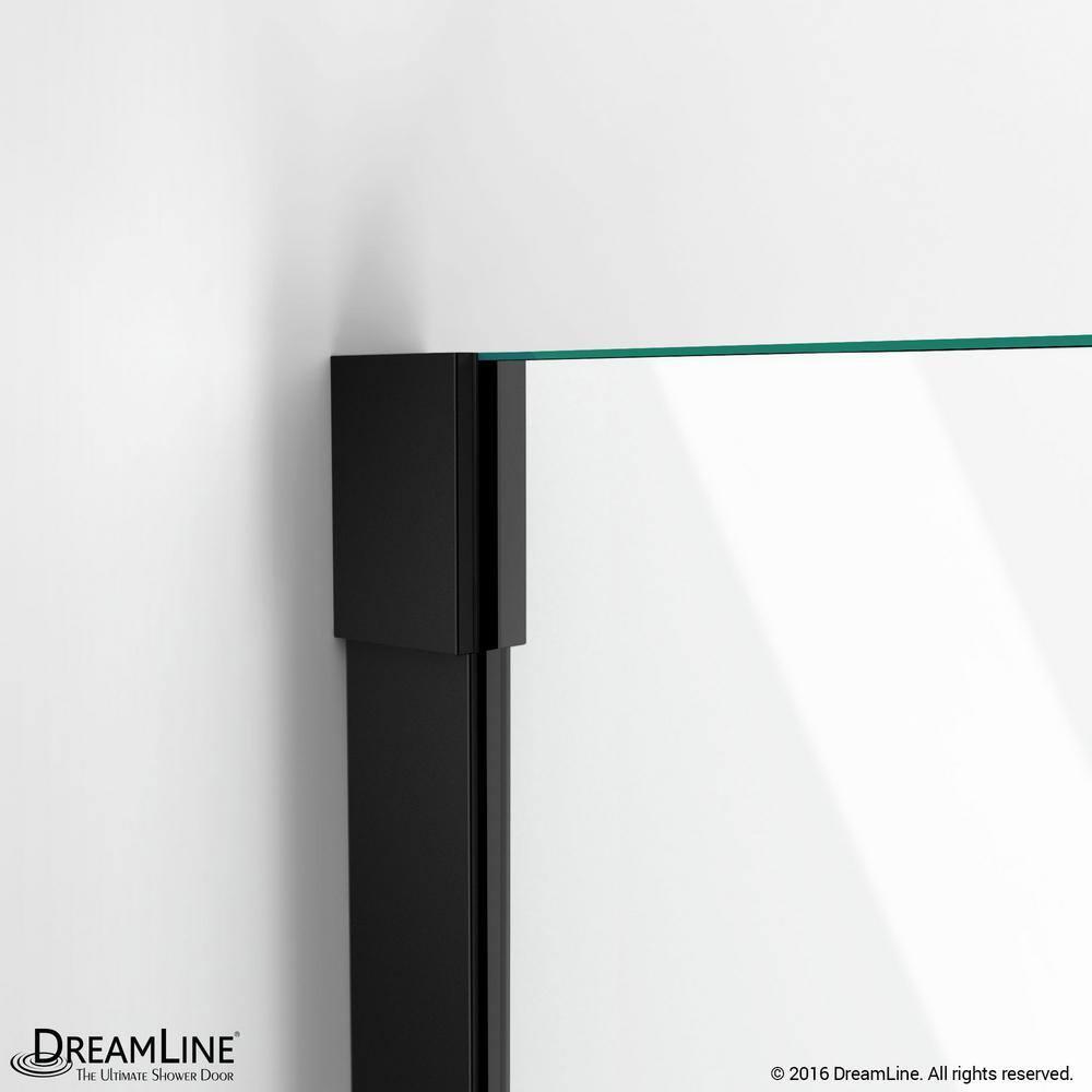 Unidoor-X 64" W x 72" H Hinged Frameless Shower Door with ClearMax™ Technology