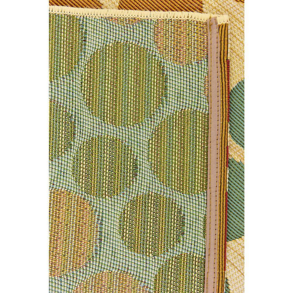 Unique Loom 8' 0 x 11' 4 Beige Outdoor Modern Spark Area Rug