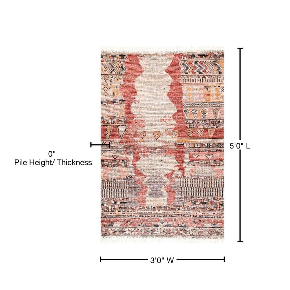 nuLOOM Hermina Southwestern Tasseled Area Rug, 3' x 5', Multicolor