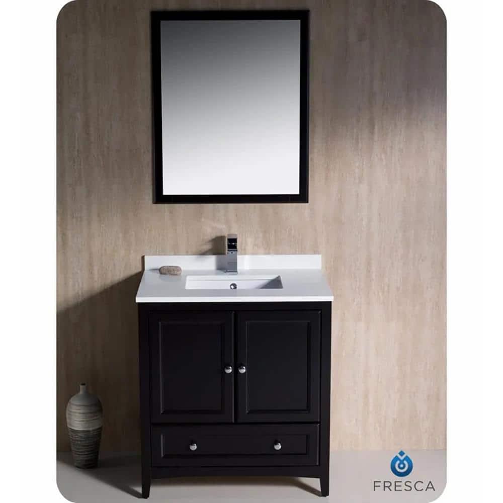 Fresca Oxford 30" Free-Standing Single Sink Bathroom Vanity Base Only
