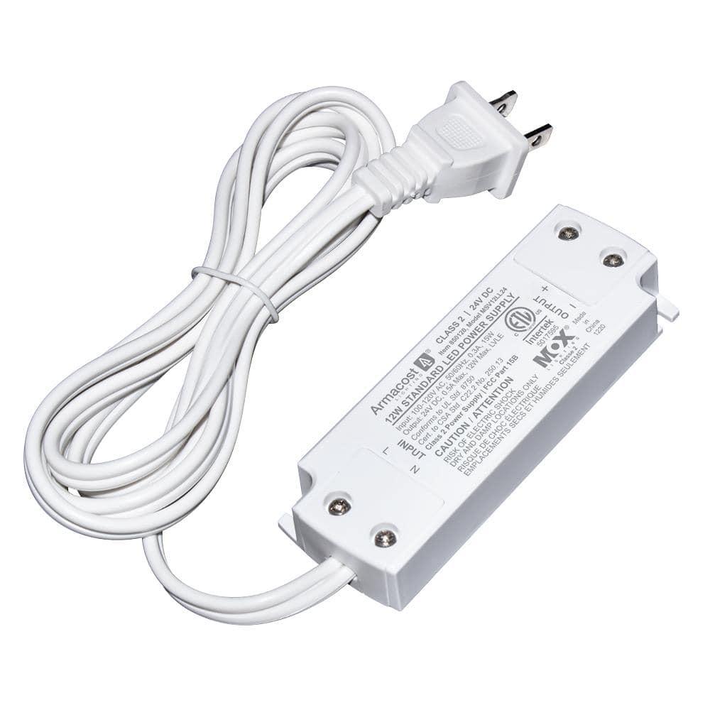 Armacost Lighting 850120 24 Volt LED Power Supply, 12 Watt, White 12 Watt 24 Volt