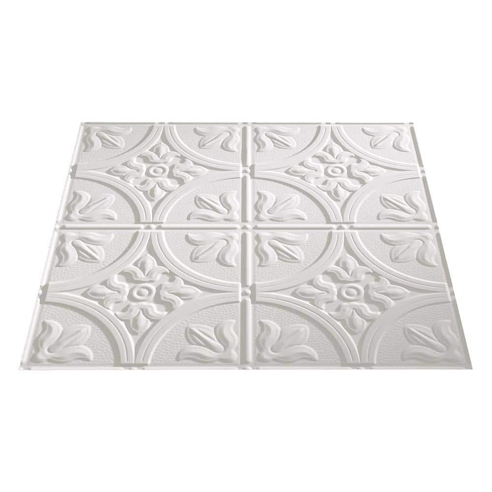 Traditional 24'' L x 24'' W Textured Vinyl Drop-In Ceiling Tile