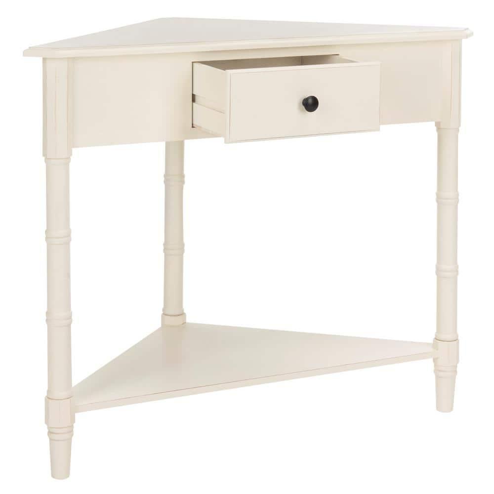 Gomez Corner Table - AMH5709C - Off-White - Safavieh Couture