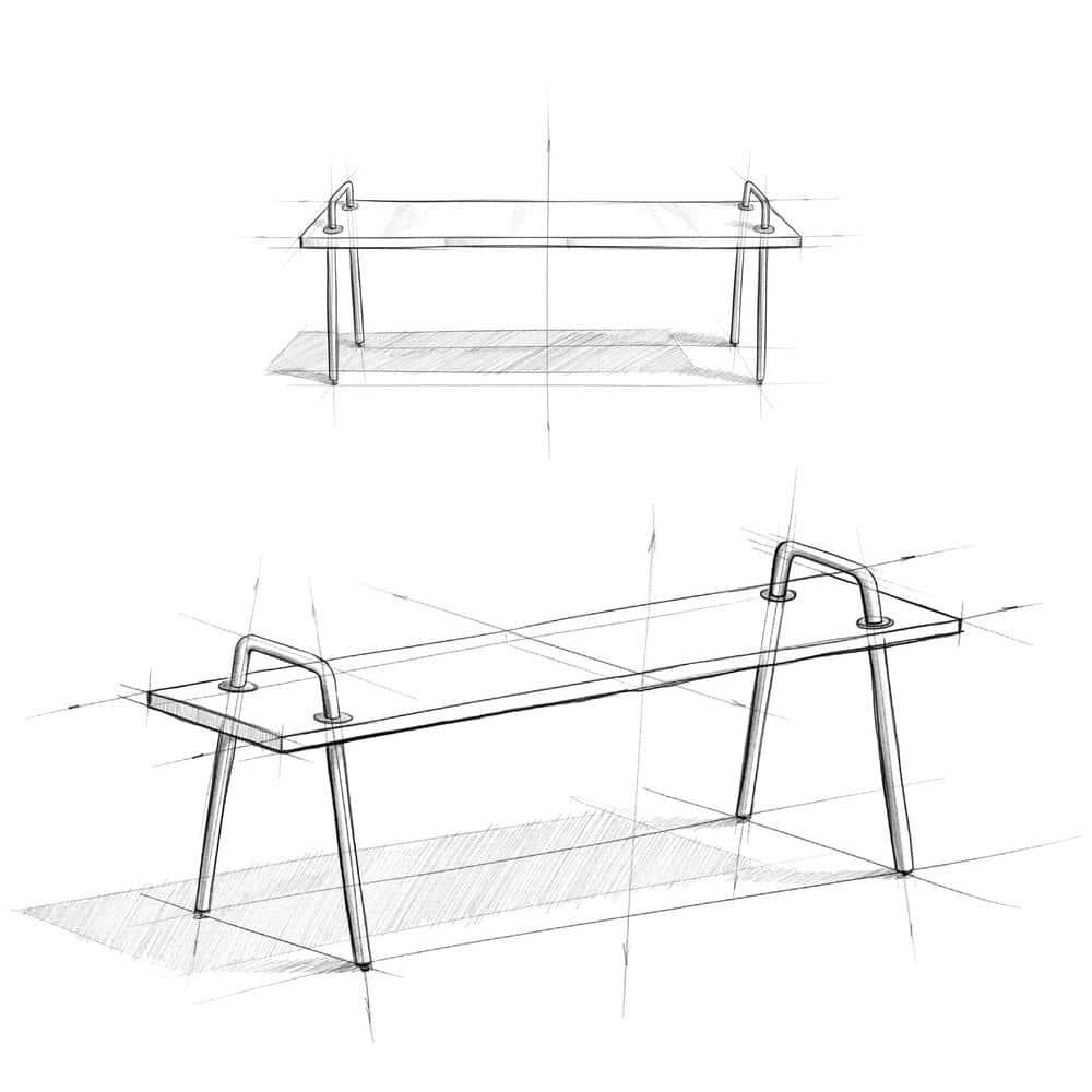 Simpli Home Berkeley 56"W Solid Mango Wood Industrial Entryway Bench with Sturdy Metal Legs & Reviews | Wayfair