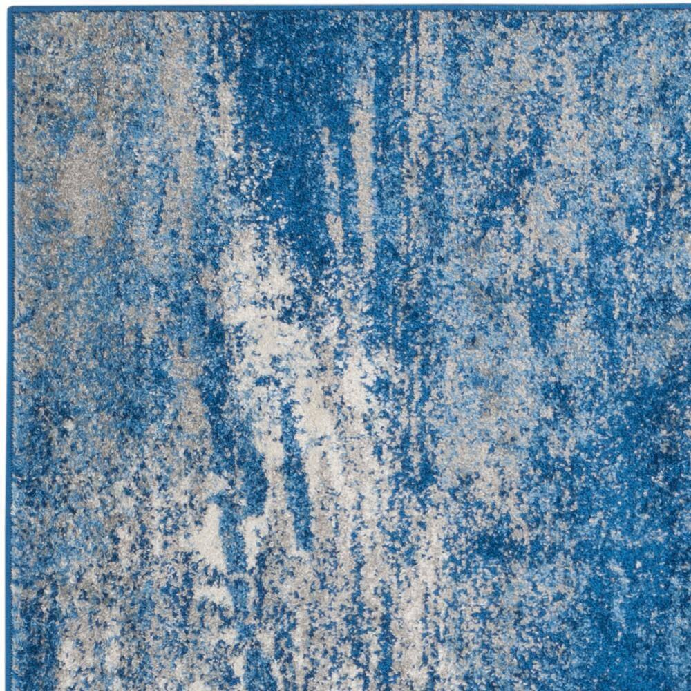 Adirondack ADR112 Machine Made Indoor Area Rug - Silver/Blue - 4'x4' - Safavieh