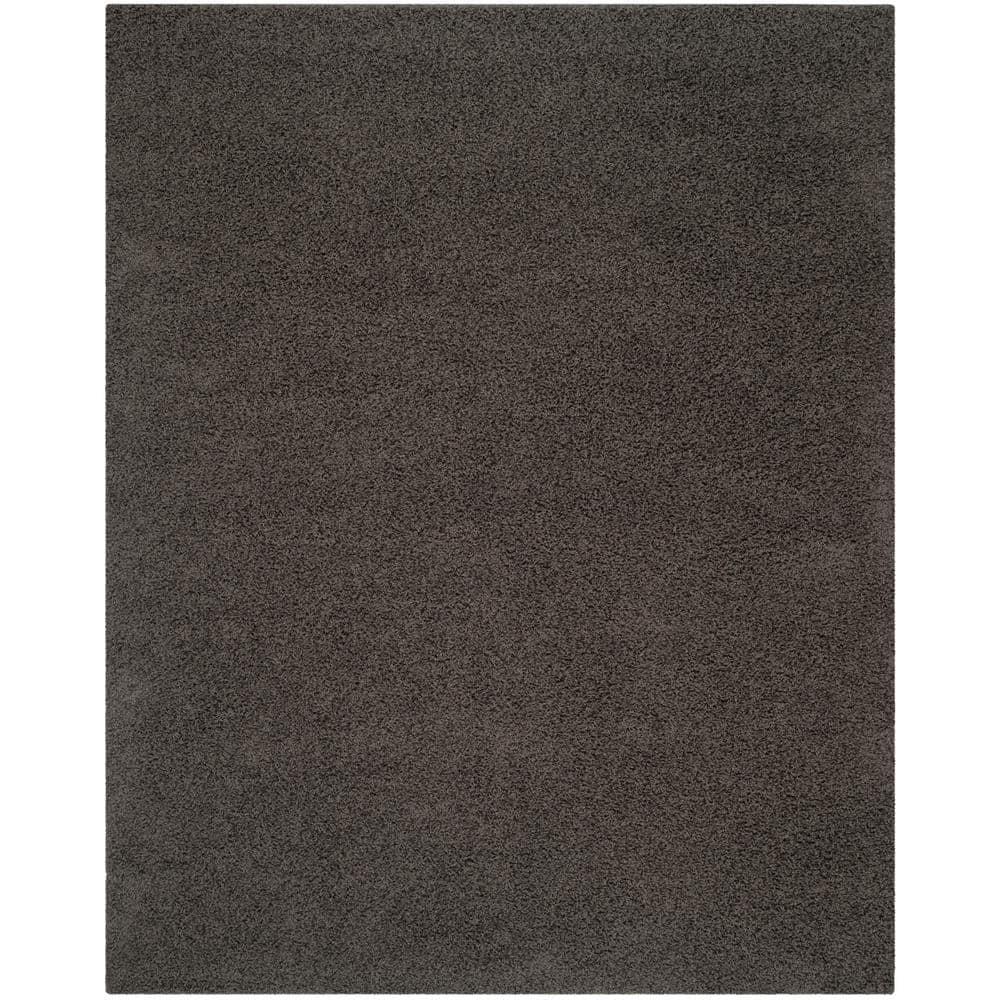 Athens Shag SGA119 Power Loomed Indoor Area Rug - Dark Grey - 9'x12' - Safavieh