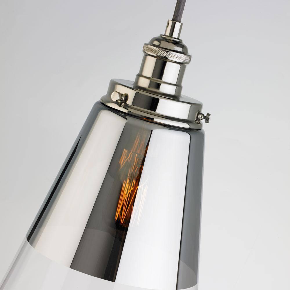 Feiss Lighting-Waveform-Pendant 1 Light in Modern Style-9.75 Inch Wide by 17 Inch High-Polished Nickel Finish -Tradit