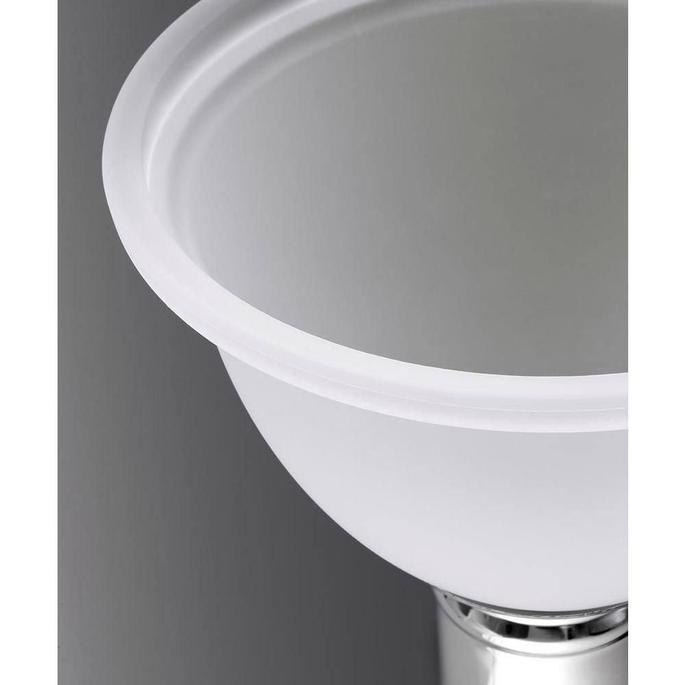 Progress Lighting Madison 3-Light Wall Bracket, Polished Chrome, White Etched Glass