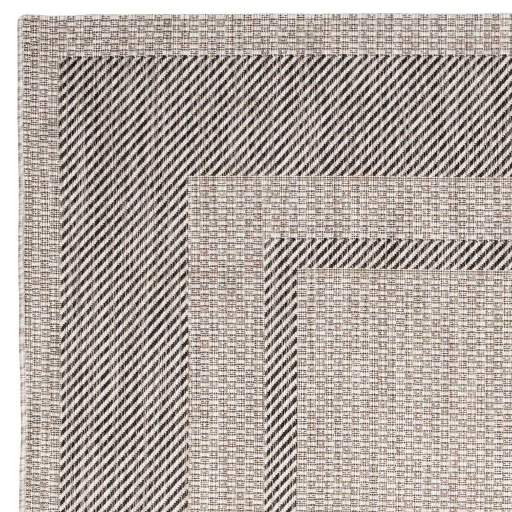 Courtyard CY8477 Power Loomed Indoor/Outdoor Area Rug - Beige/Black - 8'9"x11'9" - Safavieh.