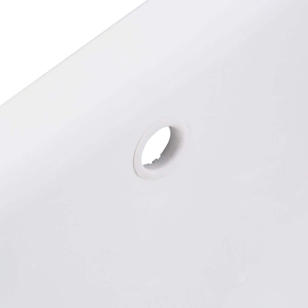 Tahoe Metal Rectangular Drop-In Bathroom Sink with Overflow