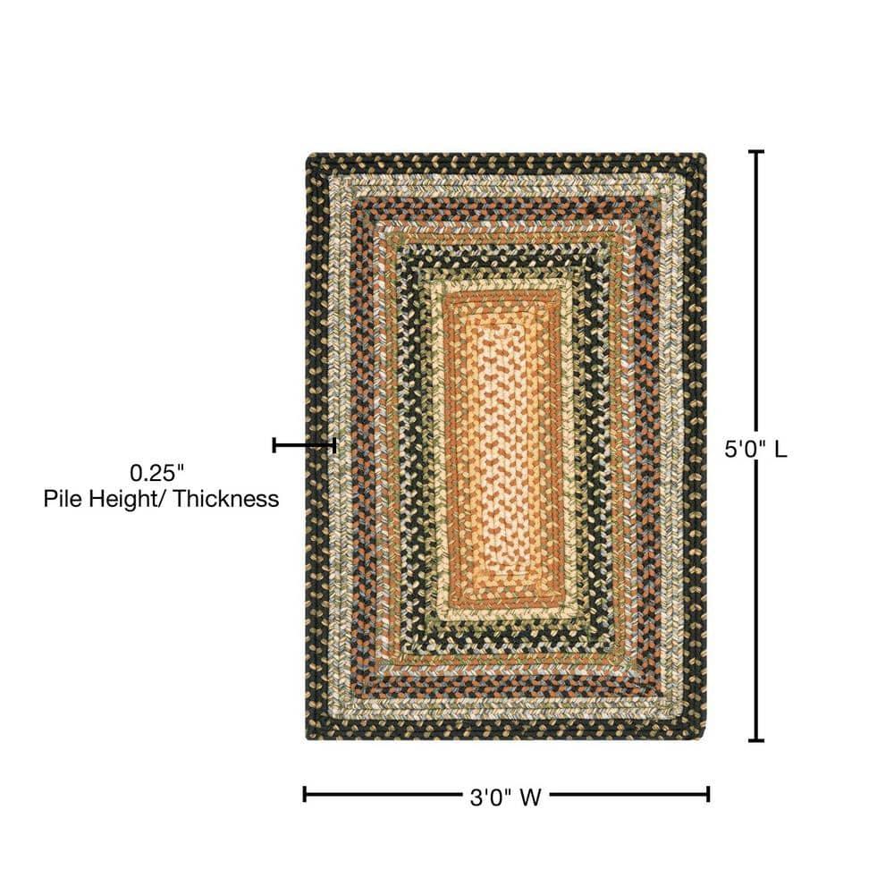 Braided BRD308 Hand Woven Area Rug - Multi - 3'x5' - Safavieh.