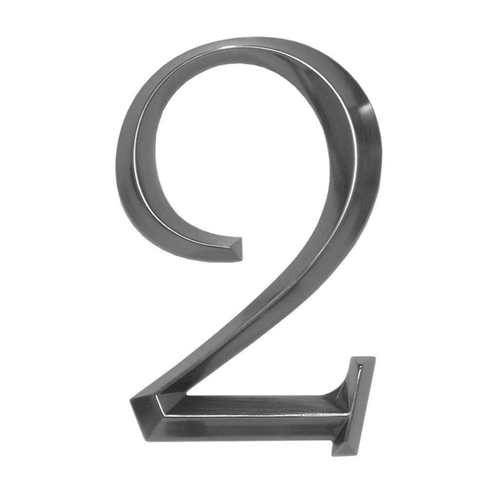 Whitehall Products 6 in. Surface Mount House Number
