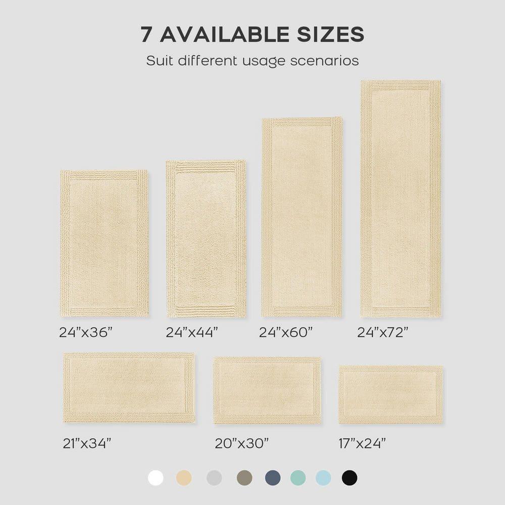 Madison Park Signature Splendor 100% Cotton Tufted 3000 GSM Reversible Bath Rug