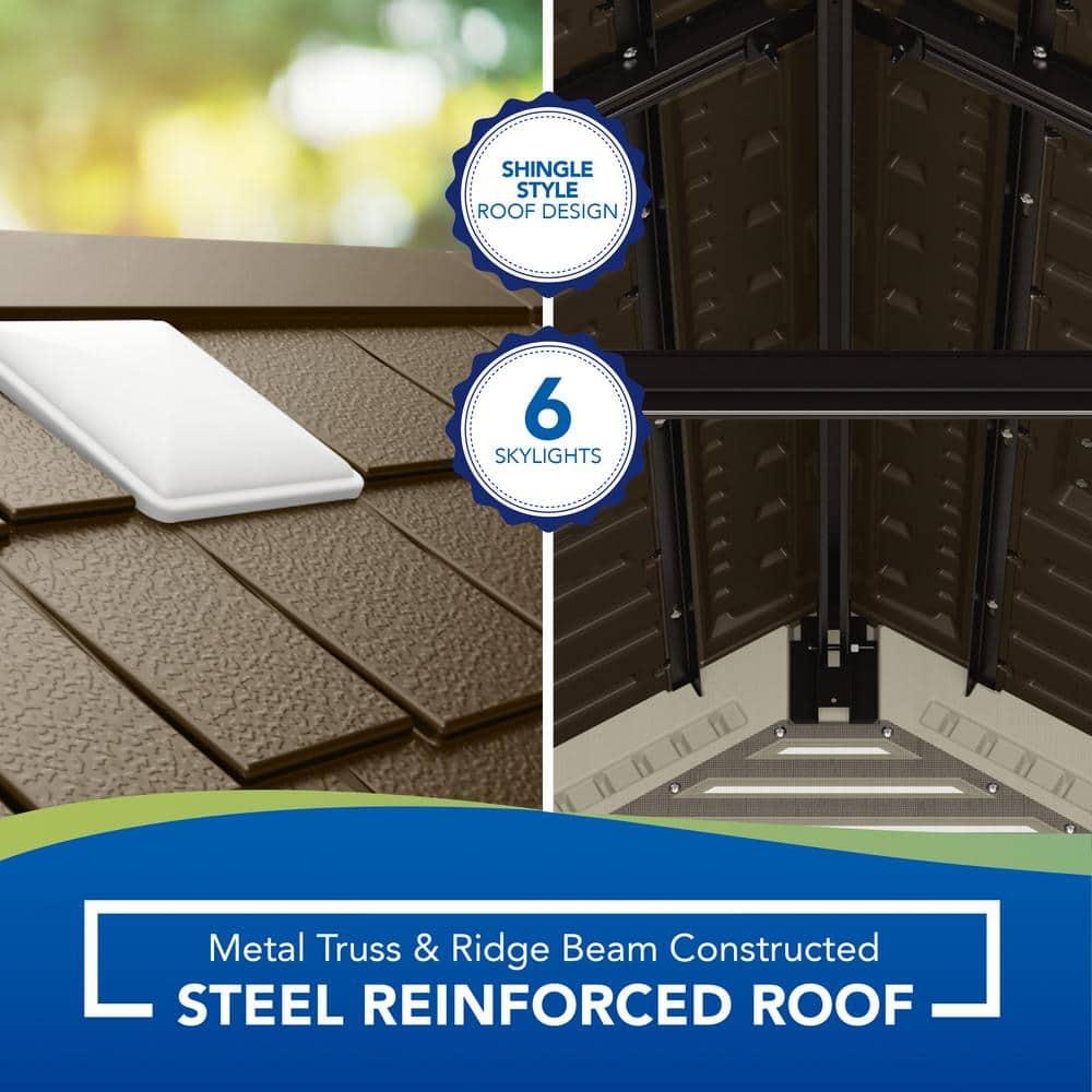 Suncast Suncast Outdoor Vanilla Resin Storage Shed