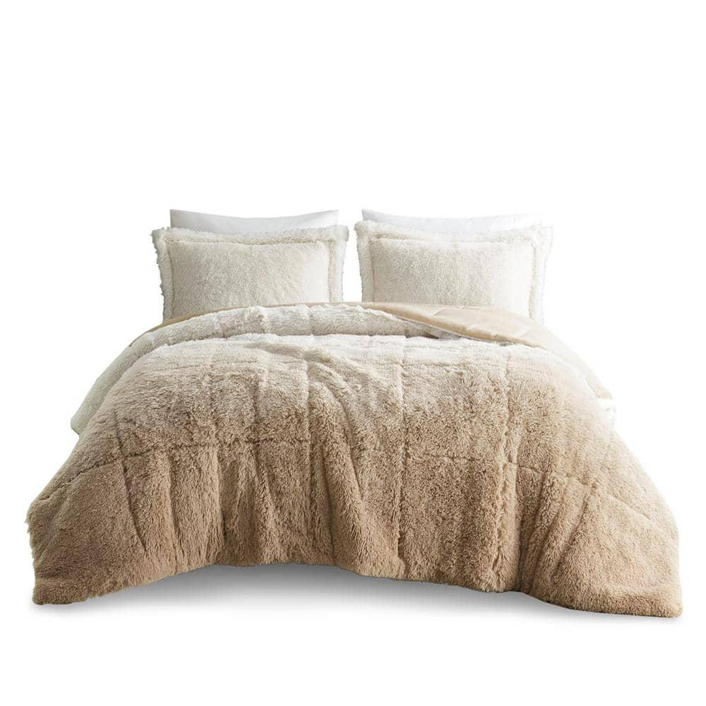 Intelligent Design Malea Shaggy Faux Fur Comforter Mini Set