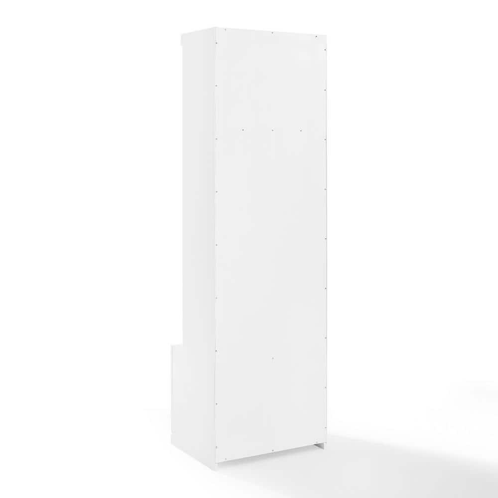 Harper Hall Tree White - Crosley: Mudroom Storage, Entryway Locker with Hooks & Shelf