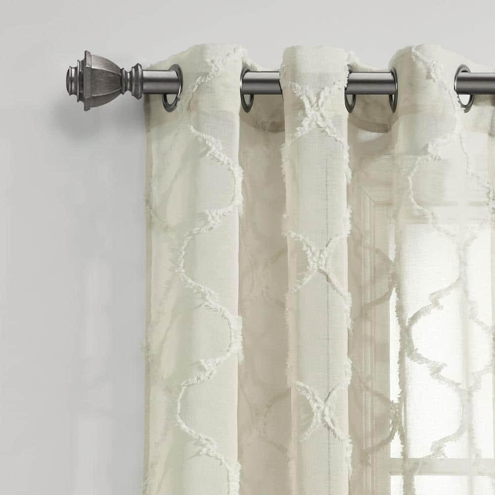 Lush Decor Avon Trellis Sheer Trellis Sheer Curtain Panels (Set of 2)