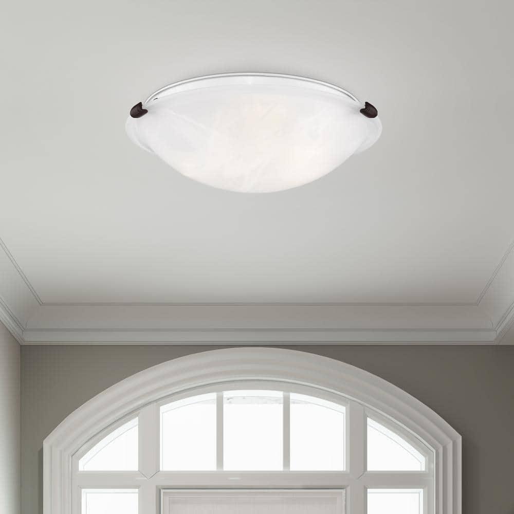 Livex Lighting Oasis 3 - Light Flush Mount in  Bronze